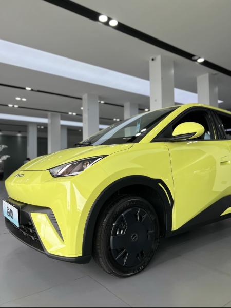 Distributors Byd's Fluorescent Green Seagull Electric Vehicle 405km of Adventure for 5 Passengers
