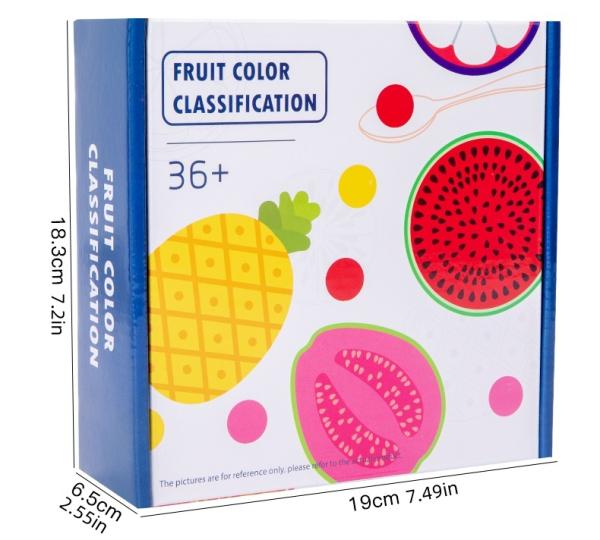 Wholesale Fruit Color Matching Bead Game Wooden Kitchen Toy Pretend Play Toy Early Educational Toys
