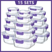 Clear Plastic Lunch Containers Reusable Bpa Free High Borosilicate Glass Lunch Box