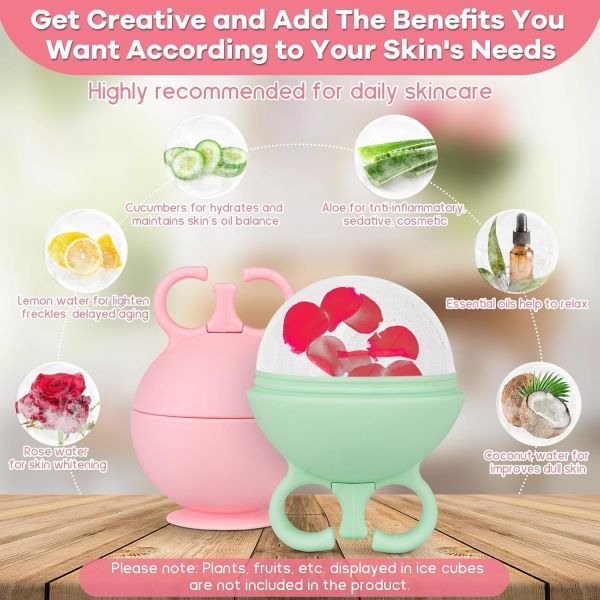 Silicone Ice Roller For Face Cold Therapy Facial Massager For Puffiness Acne Redness BPA-Free OEM Skincare Tool Mint Green