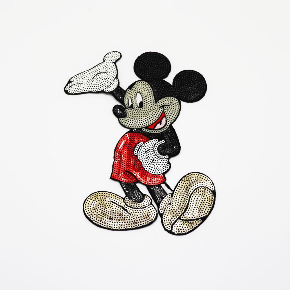 Customized Heart Shaped Red Bead Embroidery Applique Patch Wholesale Heart Embroidered Bead Patch