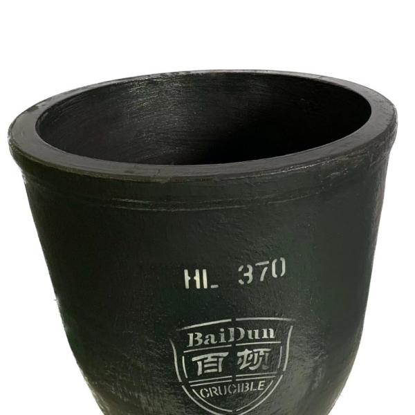 Conventional High Purity Graphite Crucible 1-100kg Round Aluminium Melting Crucible