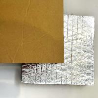 Résistance au vieillissement EPDM à cellule fermée mousse adhésive en caoutchouc avec feuille d'aluminium