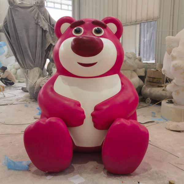 Artecho Resin Bear Sculpture Art Craft  Bear Figure For Fluid Painting,  Tall Frosted Surface DIY Fluid Bear