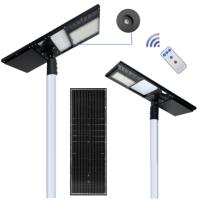 Éclairage extérieur intelligent en aluminium tout-en-un pour lampadaire solaire LED avec capteur micro-ondes