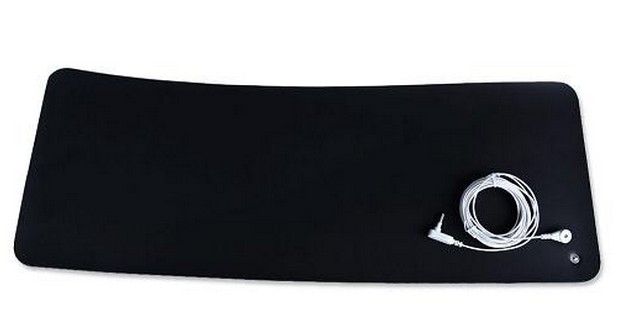 China Factory ESD Grounding Pad Black Technology Earthed Conductive Mat 25*23cm Earthing Mouse Pad With 4.5meters Grounding Cord