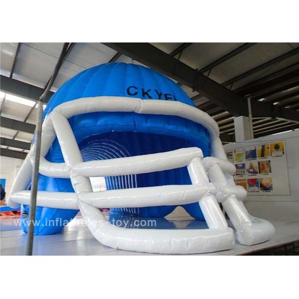 Тоннель шлема футбола больших рейдовиков голубой черноты американских раздувной