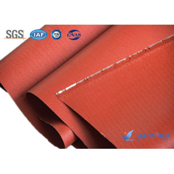 el silicón echado a un lado doble de 1.2m m cubrió la tela de la fibra de vidrio para el conector flexible del conducto