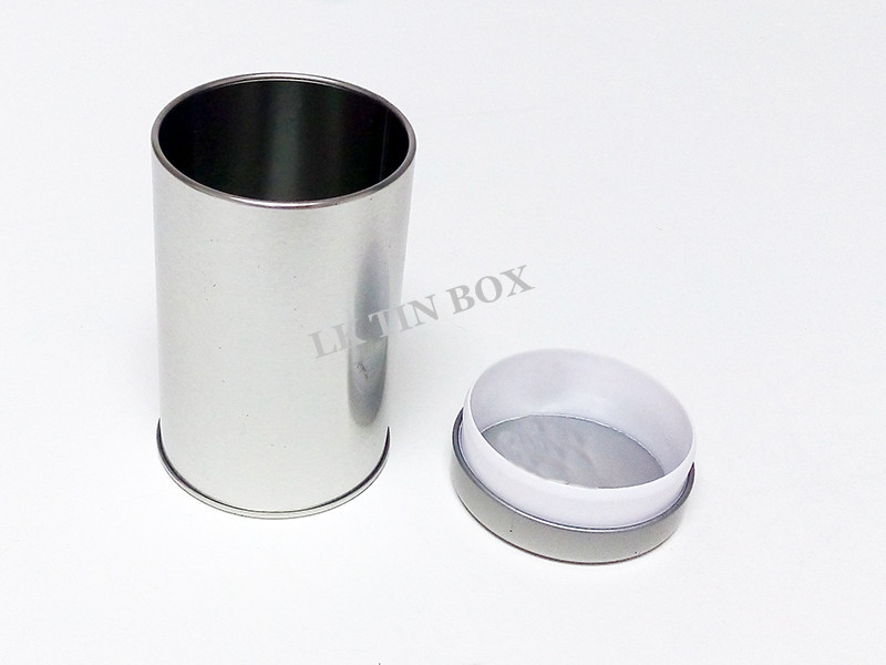 Metal Tea Tin Packaging  With Inner Plastic Rubber Lid , Tin Tea Storage Box