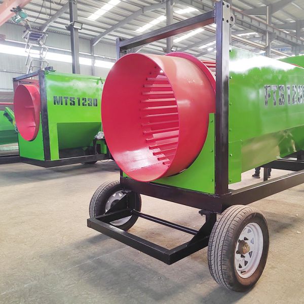 Carbon Steel Heavy Duty Industrial Trommel Rotary Drum Screen Machine 500*500*550mm