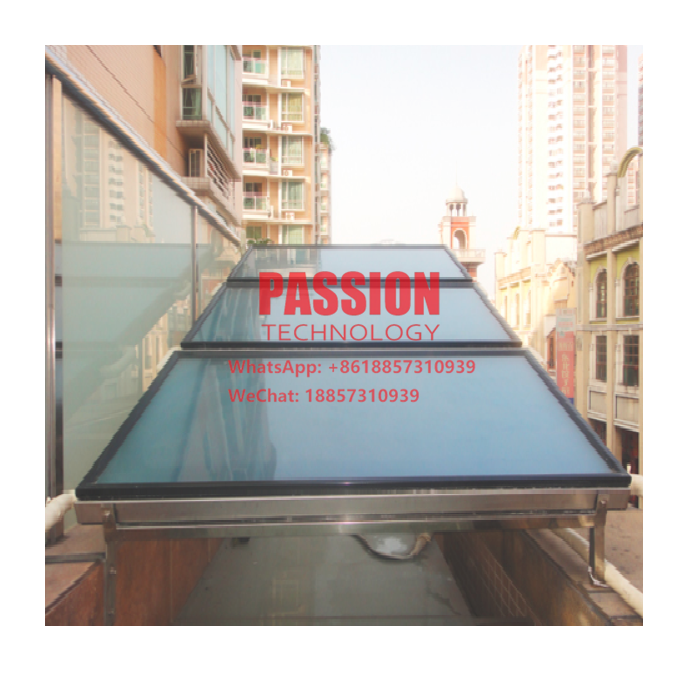 Сборник голубого сборника титана сборника фильма плоского голубого солнечного термального черный плоский разделил надутый подогреватель панели солнечных батарей