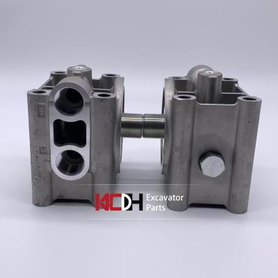 Base de alumínio da base 1R0714 do filtro de óleo das peças 1R-0714 da máquina escavadora do  307C/D 305.5C 308C/D, apropriada para o conjunto de filtro do ar