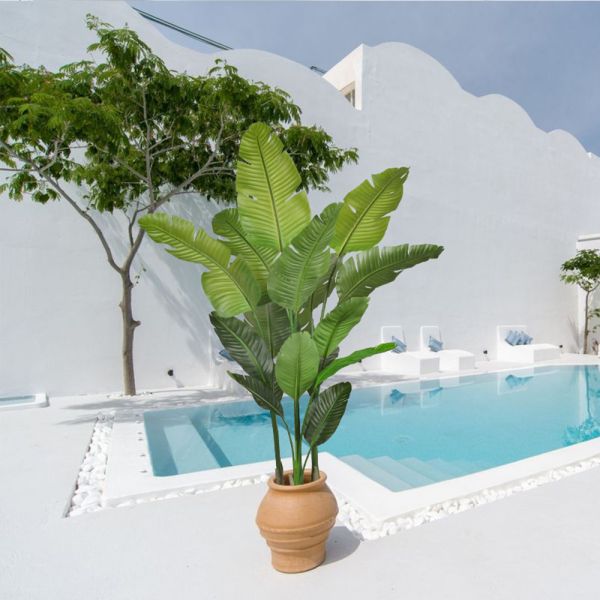 Bulk Buy Artificial Plants Realistic Traveler Palm Tree Indoor Plants Artificial Banana Palm for Home Living Room Decor
