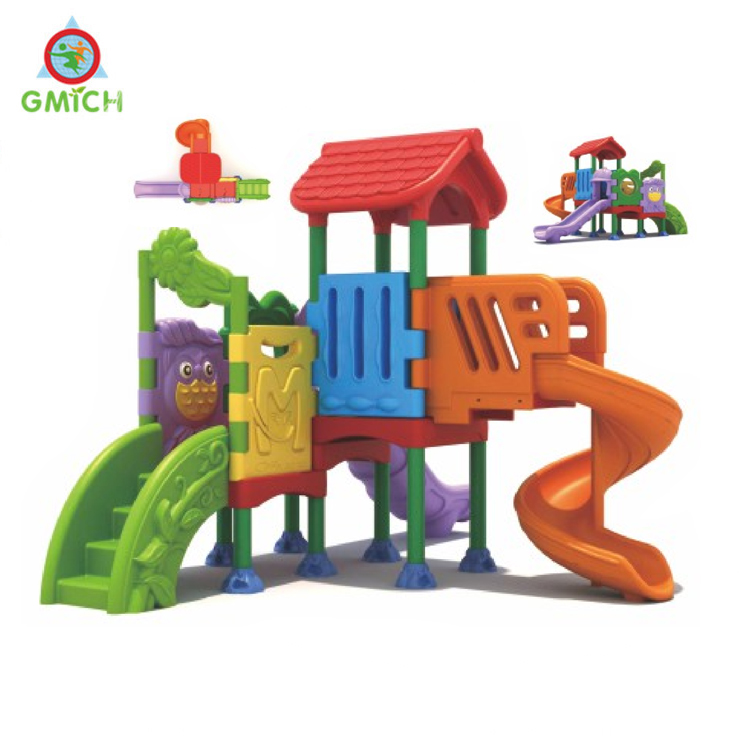 JMQ-2607903 Fun Playground Plastic Slide Sets Safe and Durable Outdoor Playground Equipment Suitable for Kindergarten