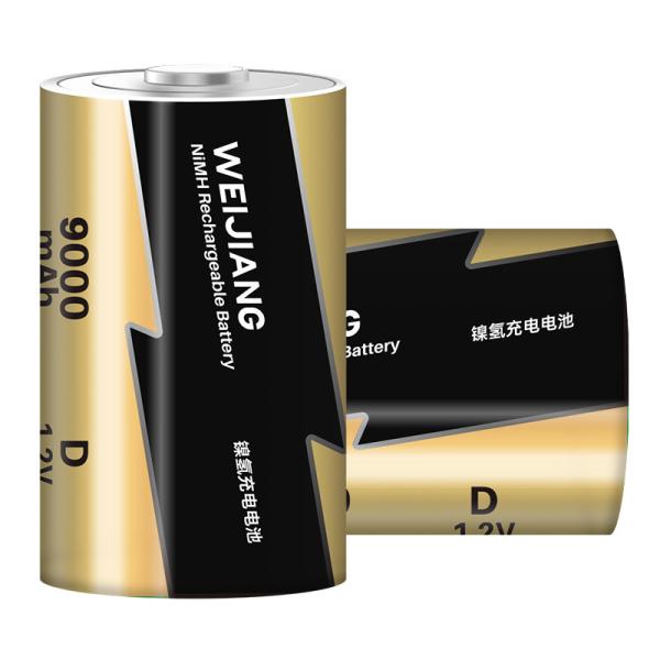 OEM NiMH Taille D Batterie rechargeable grande 9000mah Batterie double