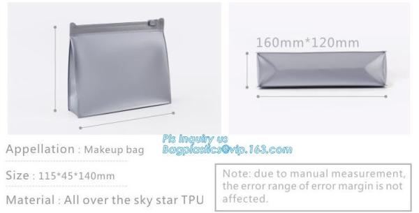 zip lock plastic bags for packaging, Storage Bag k Travel Bags Zip Lock Valve Slide Seal Packing Pouch For Cosmeti