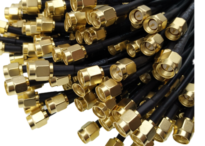 Straight SMA Male To SMA Male RG174A/U Flat Panel Indoor Digital TV Antenna Cable