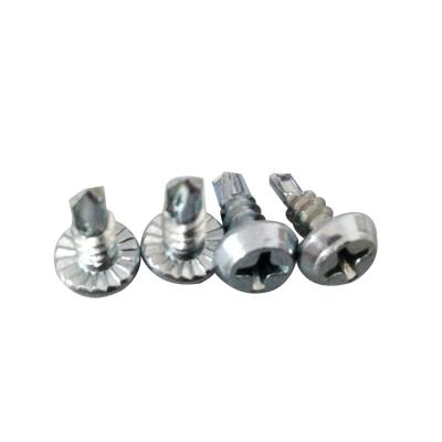 Pan Framing Head  Self Drilling Screws #2 Drill Point Zinc C-1022 Steel #7x7/16