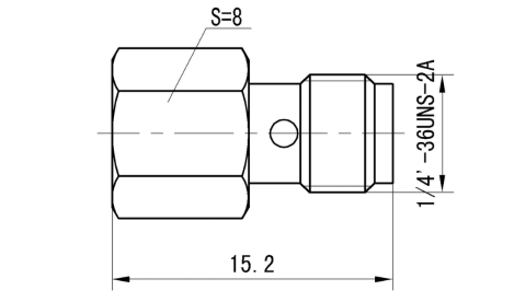 BMA Female to SMA Female RF Coaxial Adapter BMA(K)-SMA-(K)