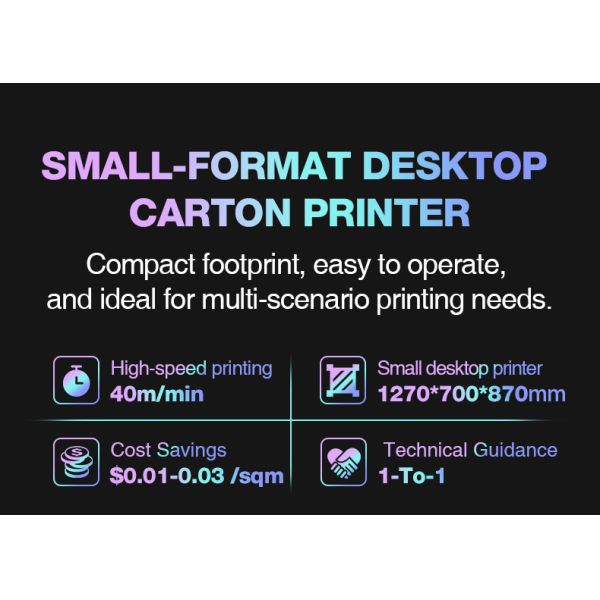 High Efficiency Mini Digital Inkjet Label Printer with Automatic Feeder for Paper Cups & Cartons CMYK Color