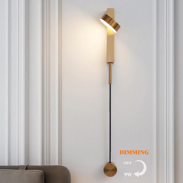 Modern LED Wall Lamp ndoor Lighting Adjustable 7W 9W bedside wall lamp with switch (WH-OR-19)