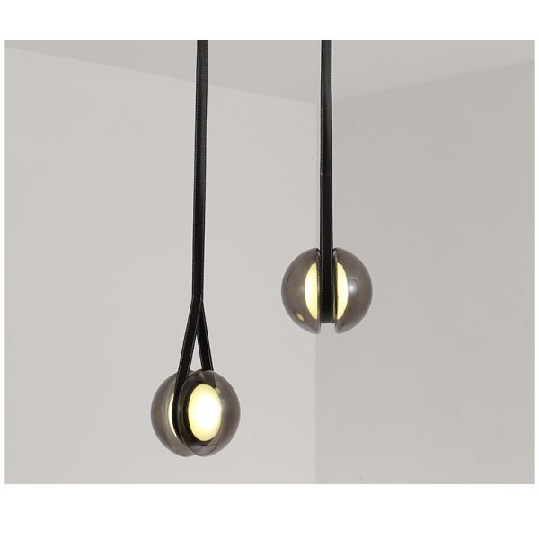 Nordic Modern Pendant Lights Glass Leather Belt Yo-yo Hanging Lamp(WH-GP-168)