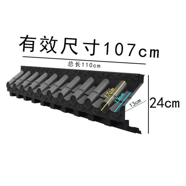 Polypropylene Decorative Roof Fence Restaurant Eaves Artificial Plastic Japanese Style Roof Tiles