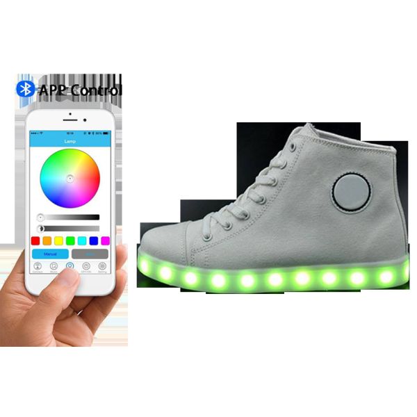 App Controlled Light Up Shoes , Custom  Simulation Led Luminous Shoes