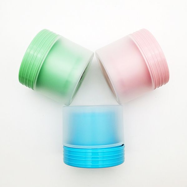 Matt Surface Eco Friendly 80g Various Color Empty Round Shape PP Plastic Cream Jar