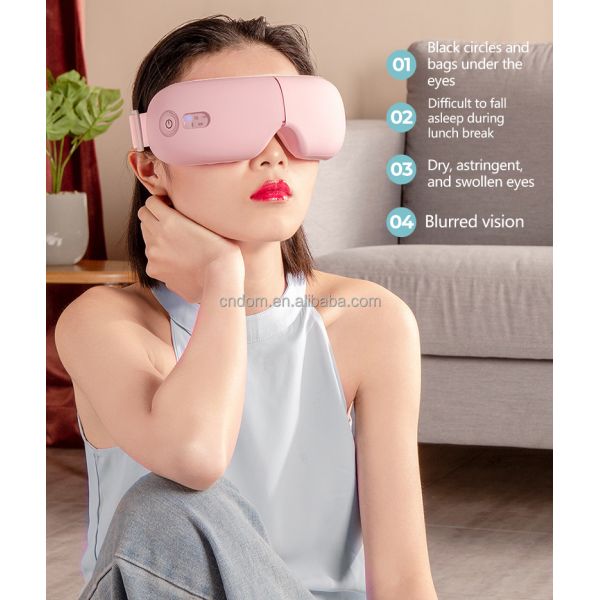 Relaxing Eye Care Mask with Hot Compress Temperature 38-40C and Warm Vibration Massage