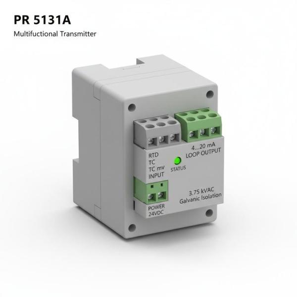PR 5131A 2 Wire Programmable Transmitter 3.75 kVAC Galvanic Isolation RTD TC mV Input