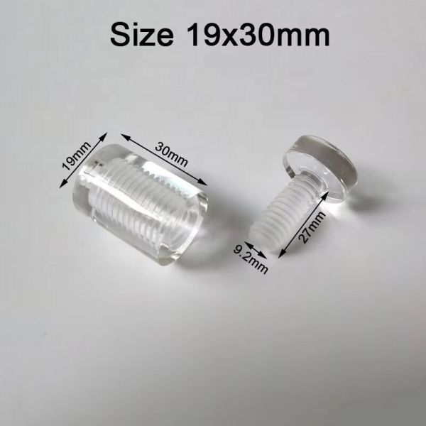 Customized Acrylic Clear Wall Mounted Standoff Screw for Sign Holder Advertising Board Bolts length 20mm