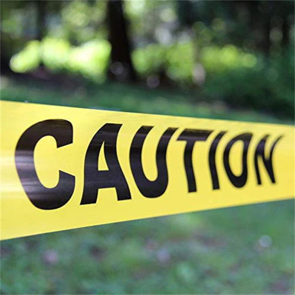 Caution Barricade Tape PE Waterproof Single Side Printed Non-adhesive Roll Warning Tape