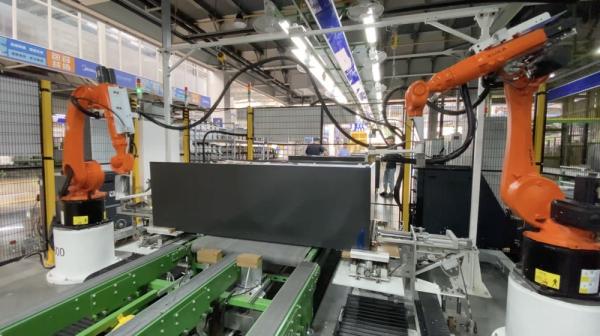 Linha de produção automática da porta do refrigerador, sistemas de fabricação automatizados