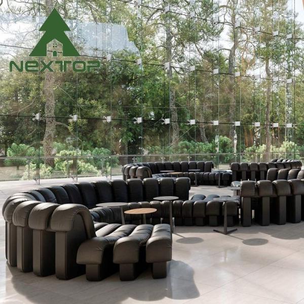 Customisable Size Curved Card Seating Booth Sofa Hotel Lobby Grand Villa