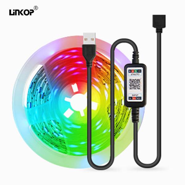 Ip20 Led Strip Lights Width 10mm 18 Leds/Meter Bluetooth Music Light Strip