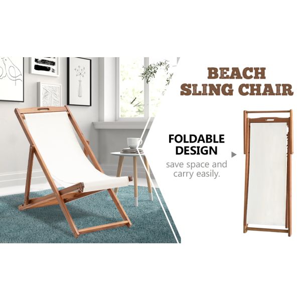 Patio Sling Chairs Outdoor Portable Folding Adjustable Beach Chairs Polyester Fabric Aluminum Chair Set Cushion