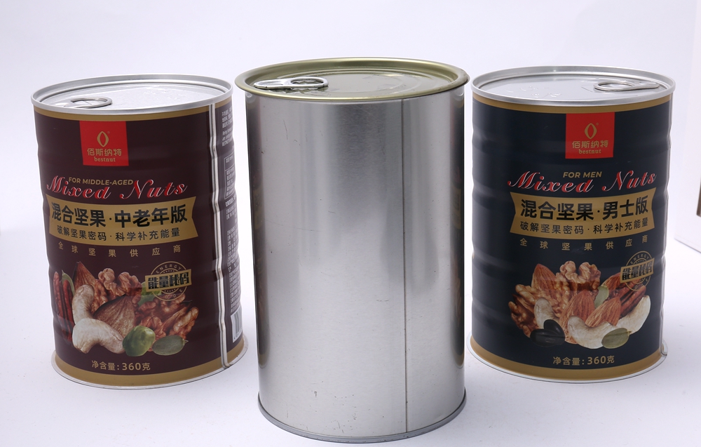 Кофейные орехи Круглые оловянные банки 400 г 500 г 800 г Круговые оловянные контейнеры