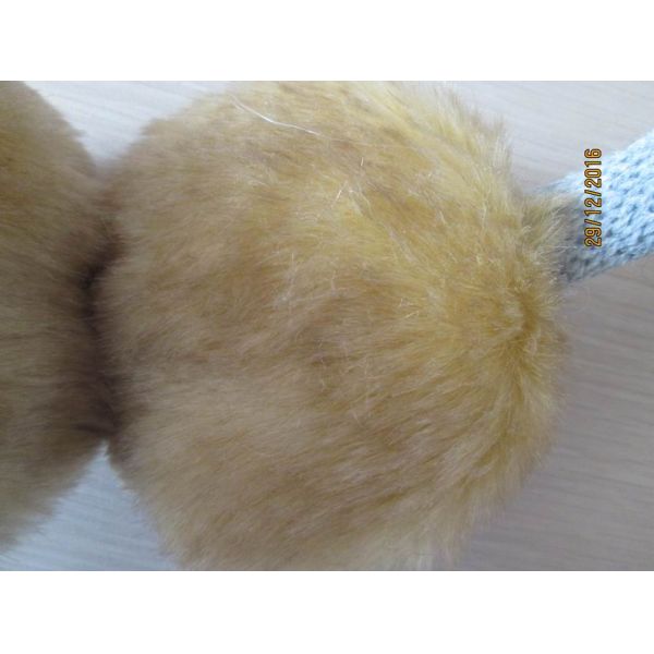 Gilrs/ladies acrylic ear muff--fake fur on ears--jacquard design