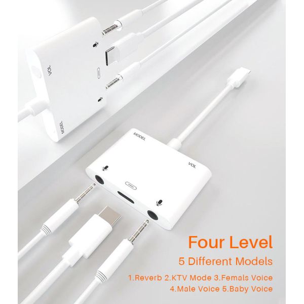 4 In 1 3A Type C To 3.5 Mm Adapter USB OTG Multi Adapter