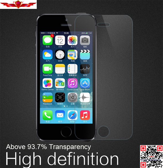 Thinnest 0.1MM 9H US German Schott Tempered Glass Screen Protector For Iphone 5/5C/5S