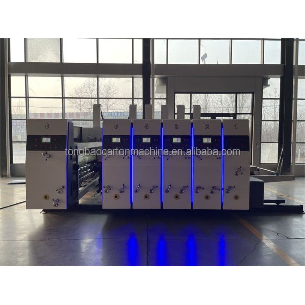 Автоматическая 3-цветовая печатная режущая машина для гофрированного картона