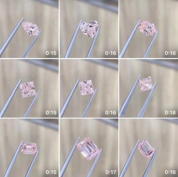3ct  Loose Synthetic Cushion Cut Diamond NGTC Certificated Fancy Light