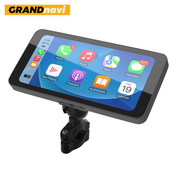 Motorista GPS Navigador Rádio Portátil 6.3 polegadas Motor Carplay Android Auto Motor sem fio Carplay Motor Bike GPS Navegação
