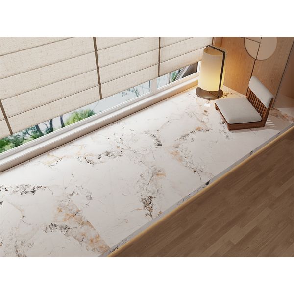 室内床 黄色 1600×3200mm 磨きしめられたシントラストーン・スラブ 再建用