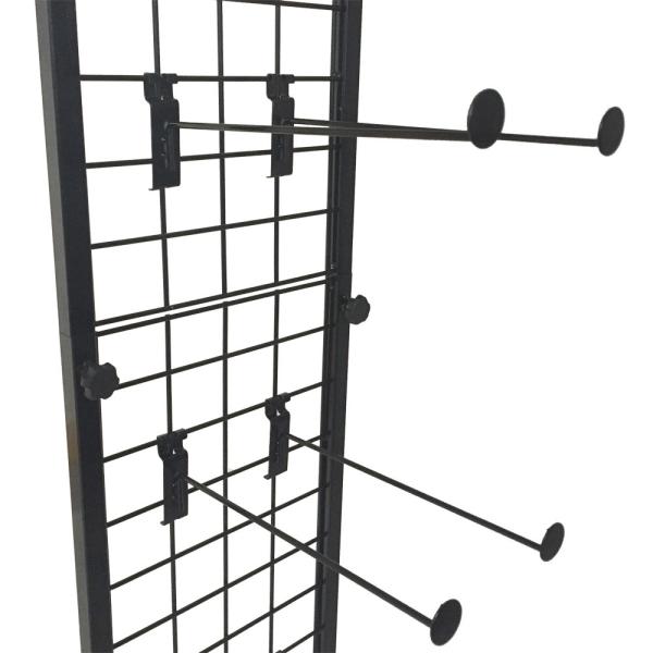 300mm Width 1800mm Height Clothing Organizer Rack , Chappal Hanging Stand black
