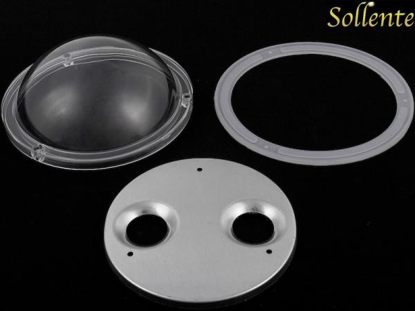 142mm Frosted LED High Bay Light Lens Cover For 50W LED Flood Light