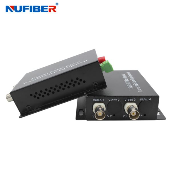 NUFIBER 2BNC Fiber Video Transceiver Single mode Simplex HD 20km Fiber Video Converter