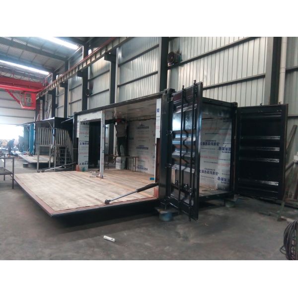 Welded Corrugated Plates Shipping Container Exhibition