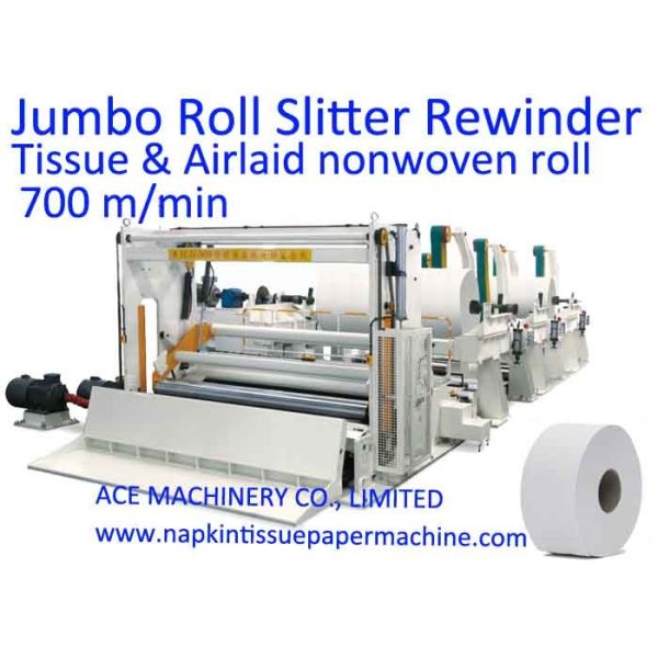 1500mm Large Reels 700 M/Min Maxi Jumbo Roll Tissue Machine